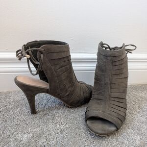 Women's Suede Heeled Sandals